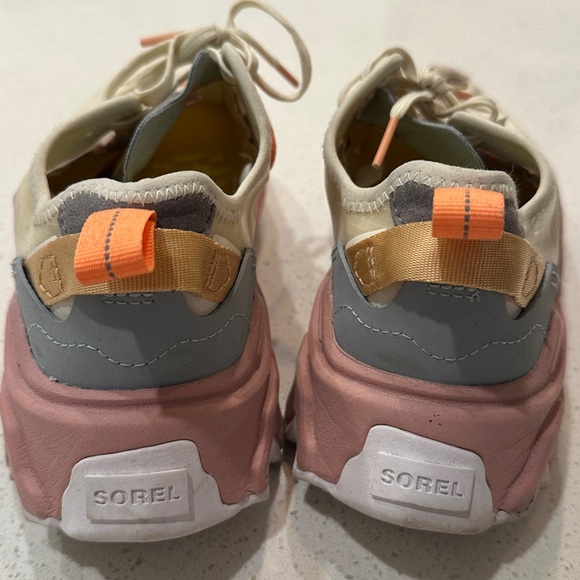 Sorel KINETIC™ BREAKTHRU TECH LACE SNEAKER, Sz 8, Chalk/Eraser Pink - Picture 8 of 11